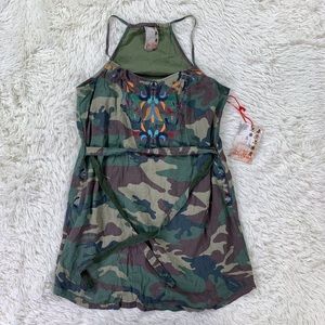 Da-nang medium camouflage dress embroidered